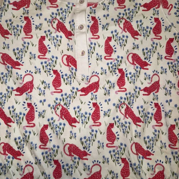 ROLLER RABBIT CHEETAH GARDEN PAJAMA SET - Picture 4 of 10